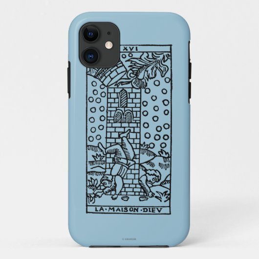 占いカード: 精神病院 Case-Mate iPhoneケース (裏面)