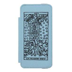 占いカード: 精神病院 iPhone SE/5/5sウォレットケース