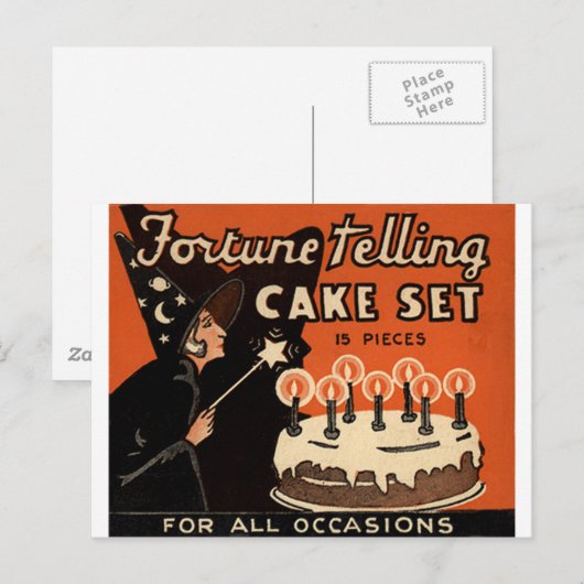占いケーキ ポストカード (正面/裏面)