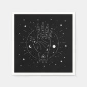 占いモダン師の神秘的な手引 スタンダードカクテルナプキン (正面)