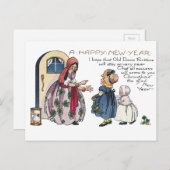 占い師が新年の成功を予測 シーズンポストカード (正面/裏面)