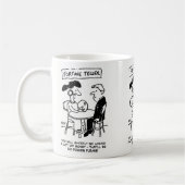 占い師が赤字を予測 コーヒーマグカップ (左)