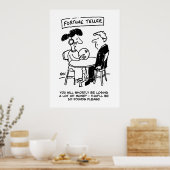 占い師が赤字を予測 ポスター (キッチン)