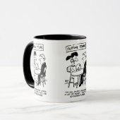 占い師が赤字を予測 マグカップ (正面左)