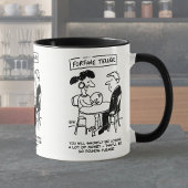 占い師が赤字を予測 マグカップ