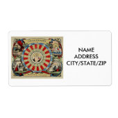 占い師の名刺 ラベル (正面)