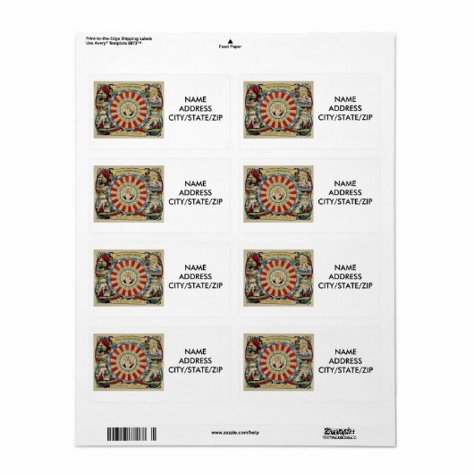 占い師の名刺 ラベル (フルシート)