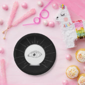 占い師アイザー密着型水晶玉 ペーパープレート (パーティー)