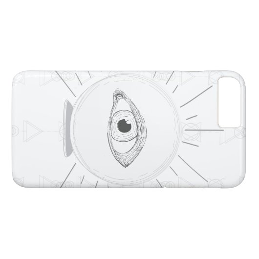 占い師アイザー密着型水晶玉 Case-Mate iPhoneケース (裏面(横))