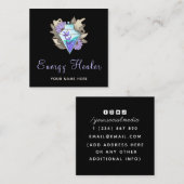 占い師エネルギーヒーラー魔法ポションダイヤモンド スクエア名刺 (正面/裏面)