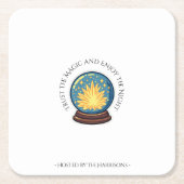 占い師オルブハロウィンコースター スクエアペーパーコースター (正面)