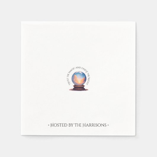 占い師オルブハロウィンナプキン スタンダードカクテルナプキン (正面)