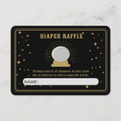 占い師クリスタルボールおむつラッフル エンクロージャーカード (正面)