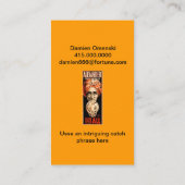 占い師クリスタルボール コーリングカード (裏面)