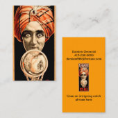 占い師クリスタルボール コーリングカード (正面/裏面)