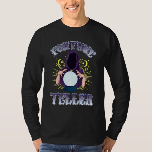 占い師サイキッククリスタルボールサーカススタッフC Tシャツ (正面)