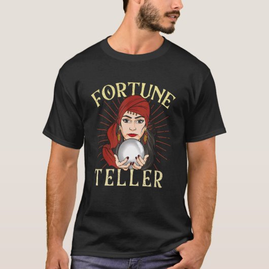 占い師ジプシーサイキックタロットリーダクリスタル Tシャツ (正面)