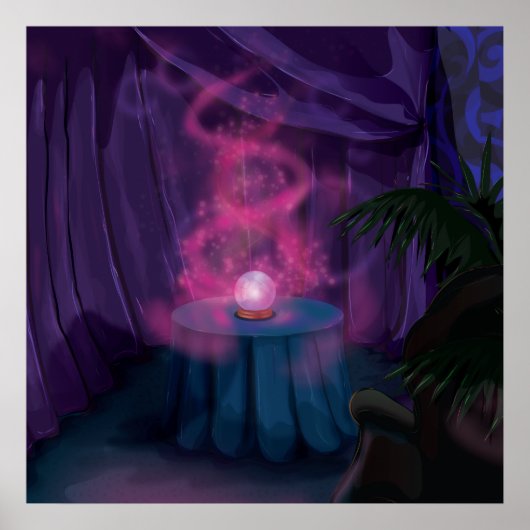 占い師テント ポスター (正面)