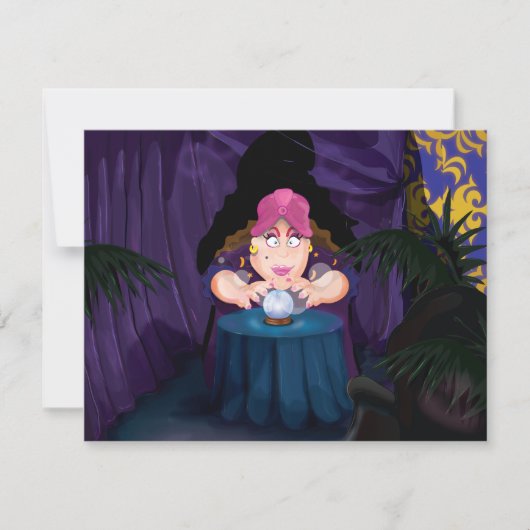 占い師テント 招待状 (正面)