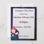 占い師テント 招待状 (裏面)