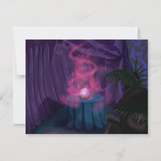 占い師テント 招待状 (正面)