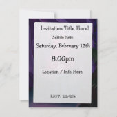 占い師テント 招待状 (裏面)