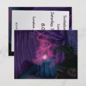 占い師テント 招待状 (正面/裏面)