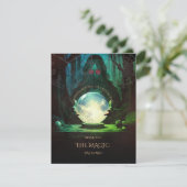 占い師ハロウィーンサンキューカード 出欠カード (スタンド正面)