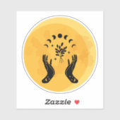 占い師ハンドムーンハロウィン シール (シート)