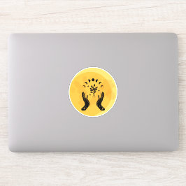 占い師ハンドムーンハロウィン シール