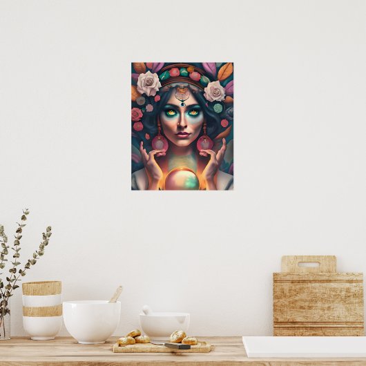 占い師ポスター ポスター (キッチン)