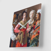 占い師ラ・ツアー スクエア壁時計 (傾斜)