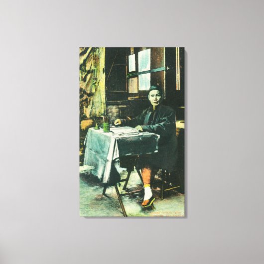 占い師中国のの見解 キャンバスプリント (正面)