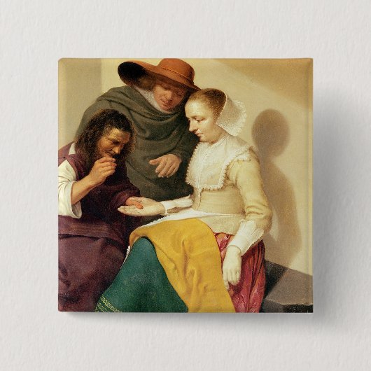 占い師1631年 缶バッジ (正面)