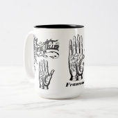 占い師 – パームリーダー占い ツートーンマグカップ (正面左)