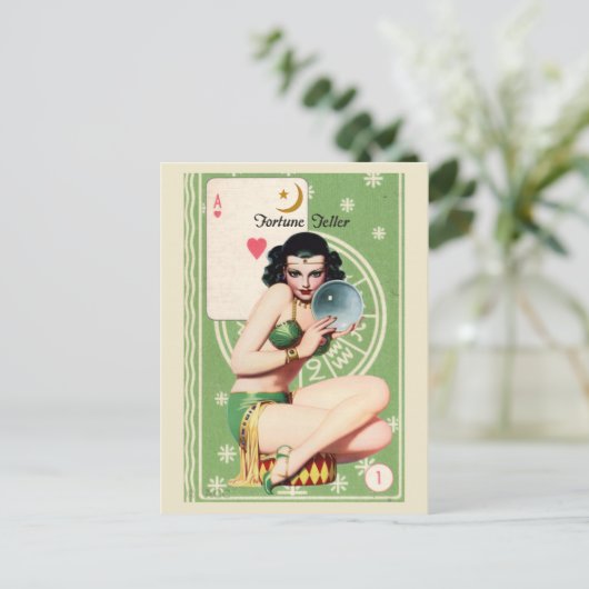占い師 ポストカード (スタンド正面)