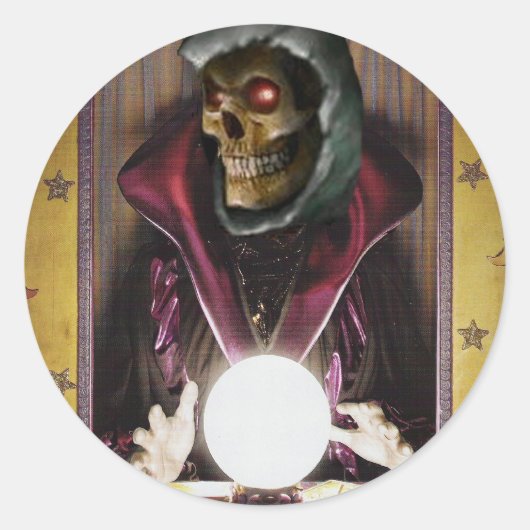 占い師 ラウンドシール (正面)