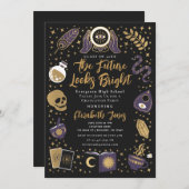 占い師 未来の魔女 卒業パーティー 招待状 (正面/裏面)