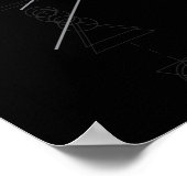 占い師 未来予知者 神秘的な水晶玉 ポスター (角)