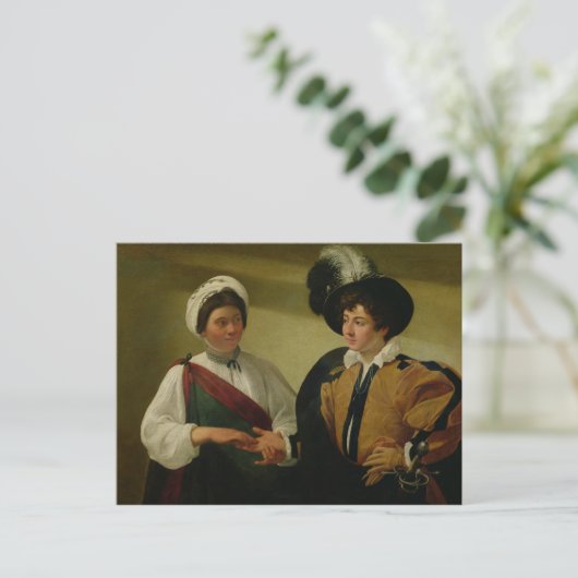 占い師， c.1596-97 ポストカード (スタンド正面)