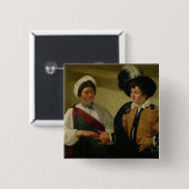 占い師、c.1596-97 缶バッジ (正面&裏面)