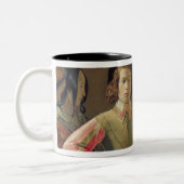 占い師、c.1630 (キャンバスの油) (19を見て下さい ツートーンマグカップ (左)