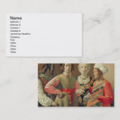 占い師、c.1630 (キャンバスの油) (19を見て下さい 名刺 (正面/裏面)