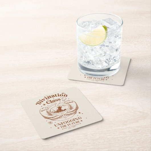 占い教室 – 未来を守る スクエアペーパーコースター (インサイチュ)