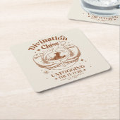 占い教室 – 未来を守る スクエアペーパーコースター (アングル)