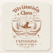 占い教室 – 未来を守る スクエアペーパーコースター (正面)