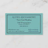 占い タロットカード 読み 事業カード 名刺 (裏面)