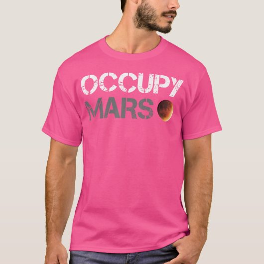 占拠火星天文学宇宙探検家ロケット科学 Tシャツ (正面)