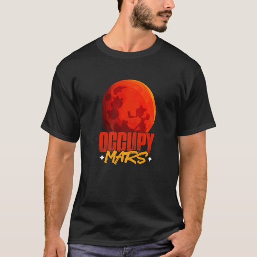 占拠火星惑星天文学火星 Tシャツ (正面)