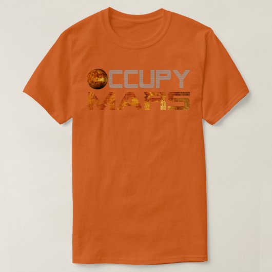占拠火星惑星宇宙探査天文学 Tシャツ (デザイン正面)